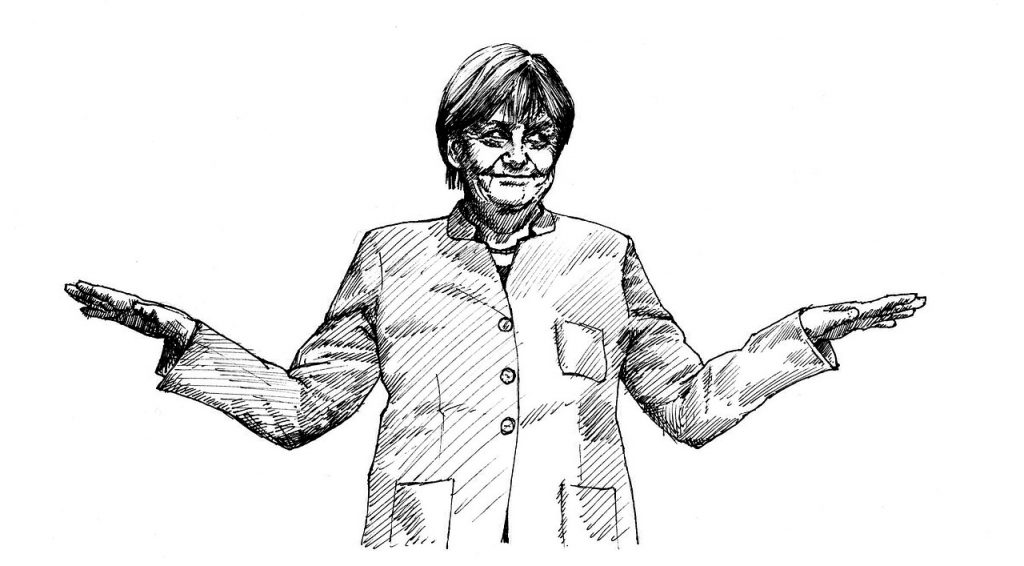 Merkel Cdu Party Convention Drawing  - dianakuehn30010 / Pixabay
